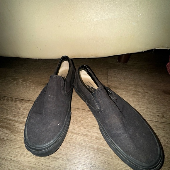 Vans Black Slip-On Shoes - Picture 1 of 3